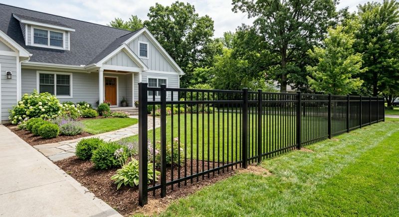 Metal Pool Fence Installation in Kansas City, MO