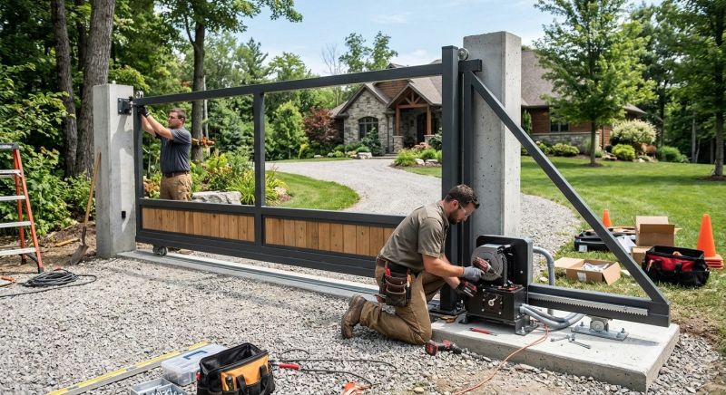 Motorized Gate Installation in Plano, TX